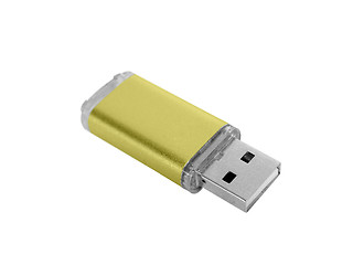 Image showing USB flash drive. On a white background.