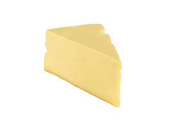 Image showing cheese isolated on a white background