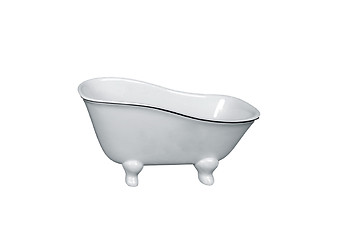 Image showing Luxury vintage bathtub isolated on white