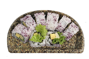 Image showing Japanese vegtables rolls