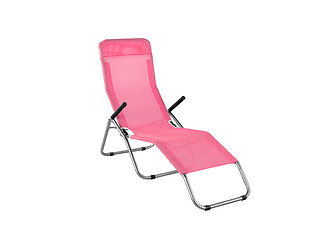 Image showing lounge beach chair isolated