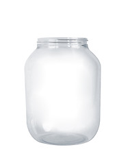 Image showing Glass jar isolated on white