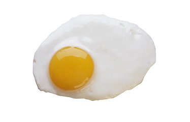 Image showing Fired eggs isolated on white