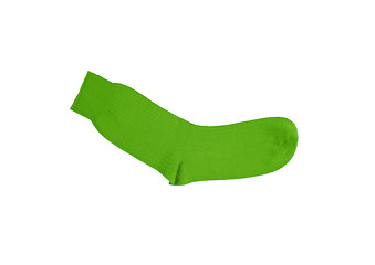 Image showing green socks isolated on white background