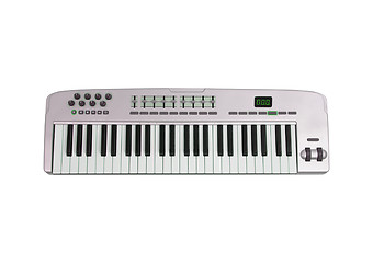 Image showing Music keyboard isolated on white