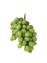 Image showing Bunch of ripe grapes on a white background