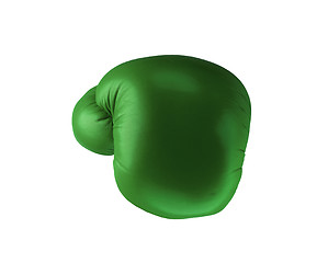 Image showing Green boxing glove