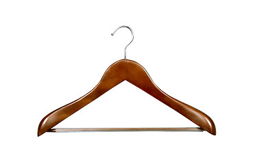 Image showing Coat hanger isolated over white background