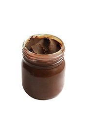 Image showing jar of chocolate cream