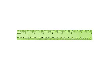 Image showing Student's ruler isolated on white background.