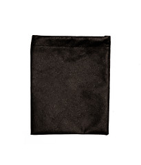 Image showing Black Pouch to hold Jewelryisolated on White Background