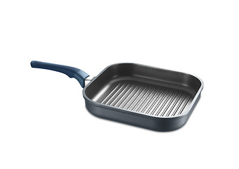 Image showing Square grill pan isolated on white background