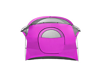 Image showing Purpule tent on white background