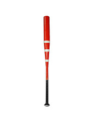 Image showing Red baseball bat