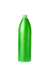 Image showing Green plastic bottle