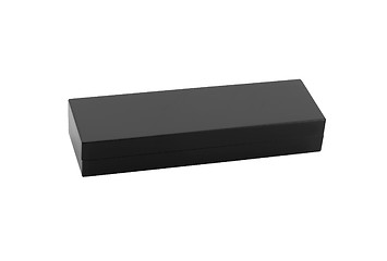 Image showing close up of a black box on white background