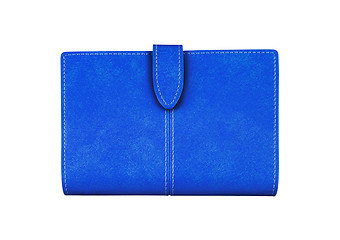 Image showing Blue Wallet. On a white background.