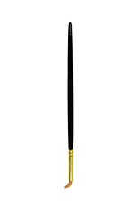 Image showing black & golden brush isolated on white