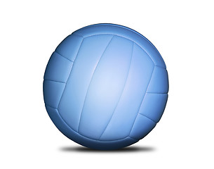 Image showing Volleyball blue ball isolated on white background