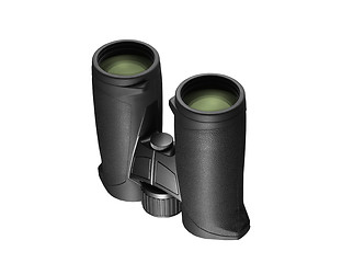 Image showing Binoculars on white background