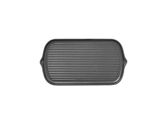 Image showing New black nonstick coating roasting pan isolated on white