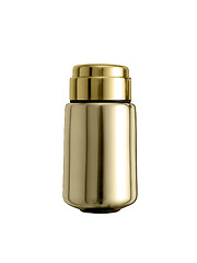 Image showing Golden big thermos isolated on white