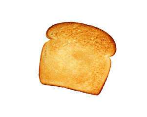 Image showing White bread toast. Isolated on white background
