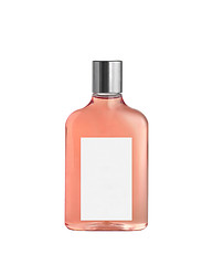 Image showing Pink aroma bottle isolated on white