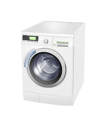 Image showing Washing machine on the white background