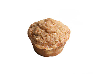 Image showing single muffin isolated on a white background