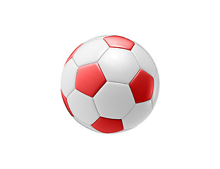 Image showing red football ball