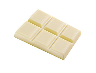 Image showing White chocolate isolated on white