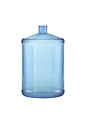 Image showing Big water bottle. On a white background.