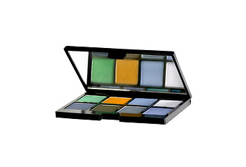 Image showing Eyeshadow kit isolated on white