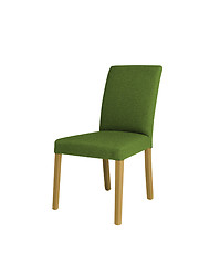 Image showing green chair on a white background