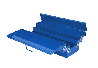 Image showing blue tool box