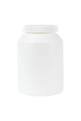 Image showing jar for cosmetic cream, gel or powder, isolated on white