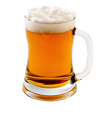 Image showing Mug with beer on white background