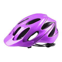Image showing Velvet bike helmet on white background