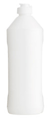 Image showing White plastic bottle isolated on white
