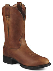 Image showing Single Brown Cowboy Boot