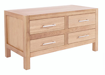 Image showing Chest of Drawers isolated with clipping path