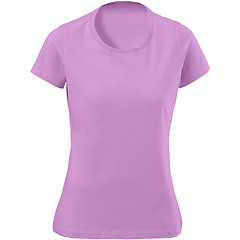 Image showing pink female t-shirt isolated on white background