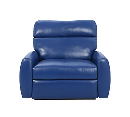 Image showing blue luxury armchair isolated