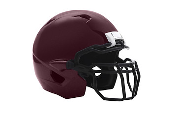 Image showing Brown Football Helmet on white