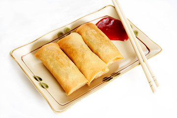 Image showing Egg rolls