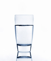 Image showing water on glass isolated on white background