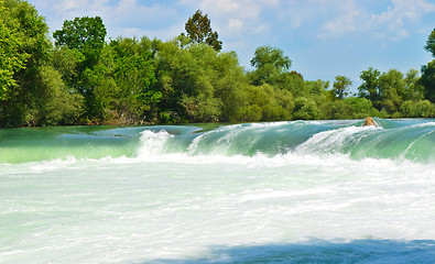 Image showing Spring waterfall Manavgat in Turkey