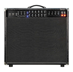 Image showing Guitar amplifier isolated on white.