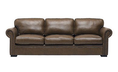 Image showing Nice and luxury leather sofa